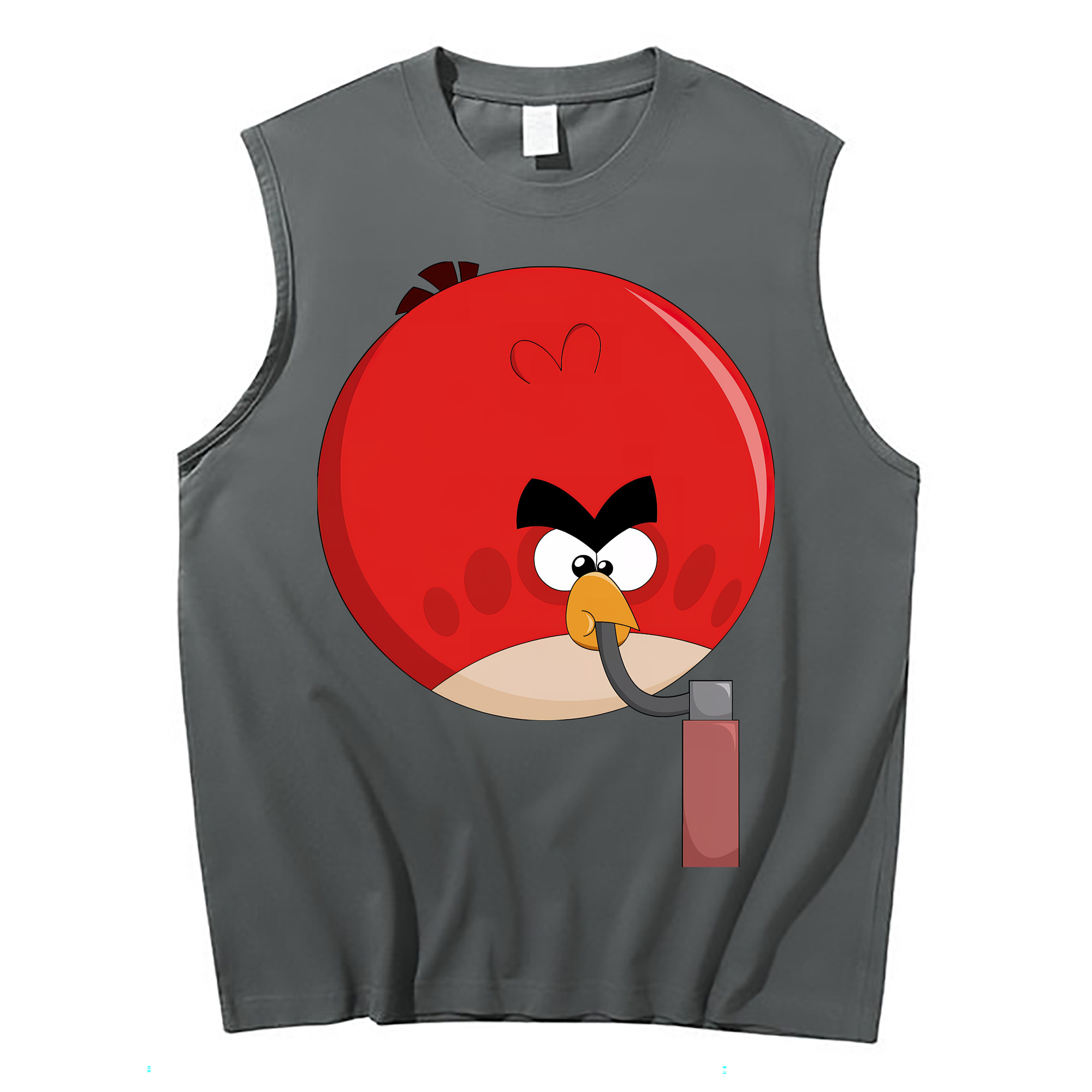 （画像用） Angry Birds アングリーバード コットン100％タンクトップ（フロントプリント）